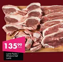 Save Lamb Packs/ Whole & Half Lamb offer