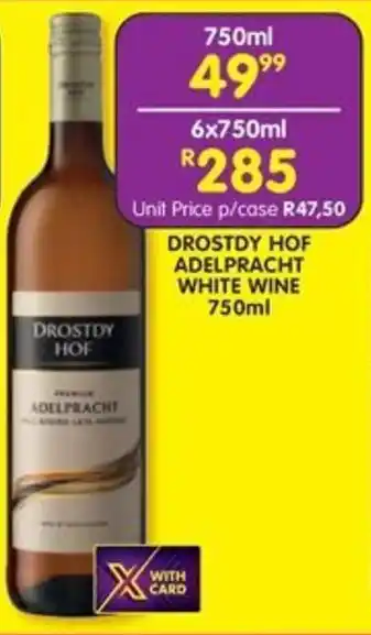 Shoprite Liquor Drostdy hof adelpracht white wine offer