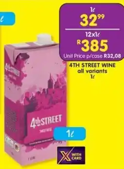 Shoprite Liquor 4th street wine all variants offer