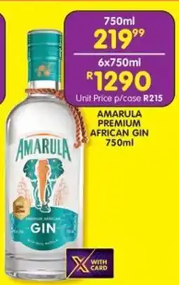 Shoprite Liquor Amarula premium african gin offer