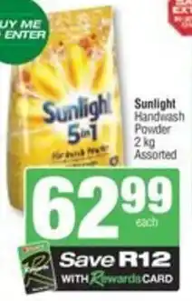 Spar Sunlight Handwash Powder Assorted offer