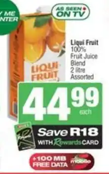Spar Liqui Fruit 100% Fruit Juice Blend Assorted offer
