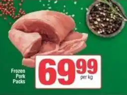 Spar Frozen Pork Packs offer