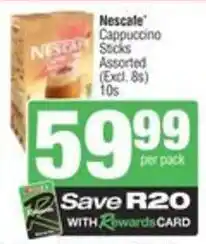 Spar Nescafe Cappuccino Sticks Assorted offer