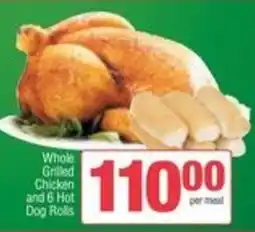Spar Whole Grilled Chicken and 6 Hot Dog Rolls offer