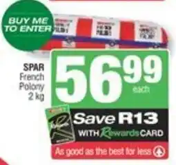 Spar SPAR French Polony offer