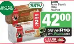 Spar Bakers Tennis Biscuits Assorted offer