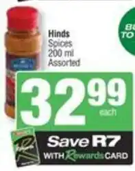 Spar Hinds Spices Assorted offer