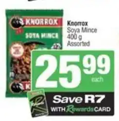 Spar Knorrox Soya Mince Assorted offer