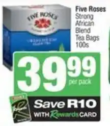 Spar Five Roses Strong African Blend Tea Bags offer