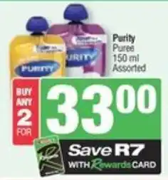 Spar Purity Puree Assorted offer