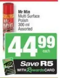 Spar Mr Min Multi Surface Polish offer