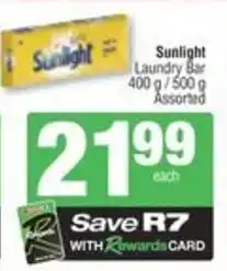 Spar Sunlight Laundry Bar Assorted offer