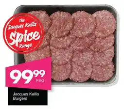 Save Jacques Kallis Burgers offer