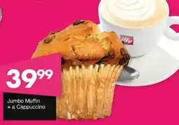 Save Jumbo Muffin + a Cappuccino offer