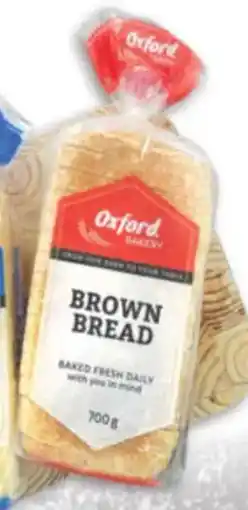 Oxford Freshmarket Oxford Sliced/Unsliced Brown Bread offer