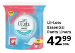 Oxford Freshmarket Lil-Lets Essential Panty Liners offer