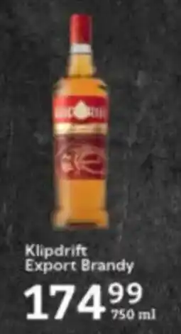 Oxford Freshmarket Klipdrift Export Brandy offer