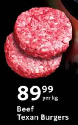 Oxford Freshmarket Beef Texan Burgers offer