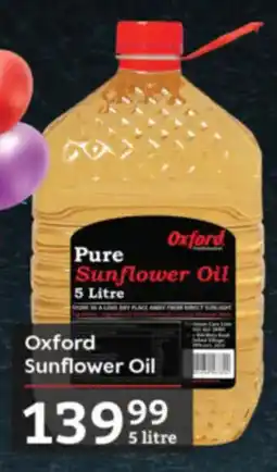 Oxford Freshmarket Oxford Sunflower Oil offer