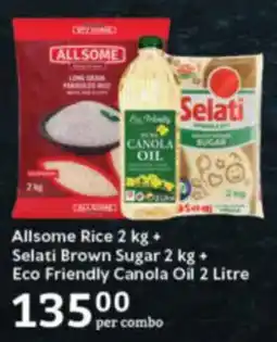Oxford Freshmarket Allsome Rice + Selati Brown Sugar + Eco Friendly Canola Oil offer