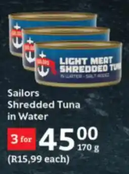 Oxford Freshmarket Sailors Shredded Tuna in Water offer