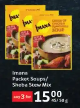 Oxford Freshmarket Imana Packet Soups/ Sheba Stew Mix offer