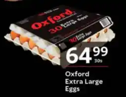Oxford Freshmarket Oxford Extra Large Eggs offer