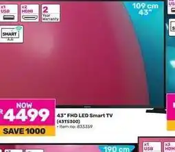Game 43 FHD LED Smart TV (43TS300) offer