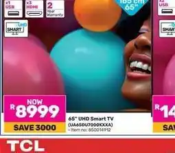Game 65 UHD Smart TV (UA65DU7000KXXA) offer