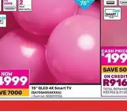 Game 75 QLED 4K Smart TV (QA75Q60DAKXXA) offer