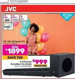 Game JVC 32 HD LED Smart TV offer