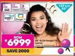 Game 55 QLED Google TV (55P7K) offer
