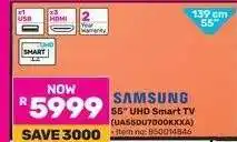 Game Samsung 55 UHD Smart TV offer