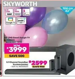 Game Skyworth 42 FHD Smart Google TV offer