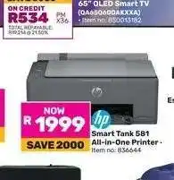 Game Hp Smart Tank 581 All-In-One Printer offer