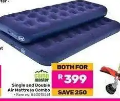Game Camp Master Single and Double Air Mattress Combo offer