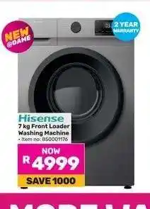 Game Hisense 7 kg Front Loader Washing Machine offer