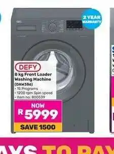 Game DEFY 8 kg Front Loader Washing Machine (DAW386) offer