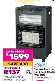 Gas and Electric Roll About Heater