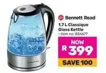 Game Bennett Read 1.7 L Classique Glass Kettle offer