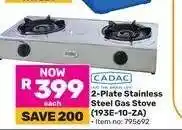 Game CADAC 2-Plate Stainless Steel Gas Stove offer