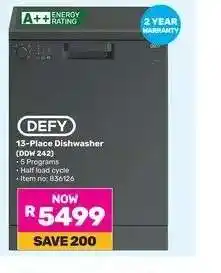 Game Defy 13 Place Dishwasher DDW 242 offer