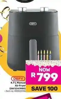 Game Defy 4.7 L Manual Air Fryer offer