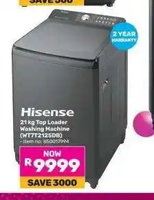 Game Hisense 21 kg Top Loader Washing Machine offer
