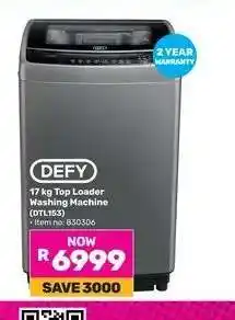 Game DEFY 17 kg Top Loader Washing Machine (DTL153) offer
