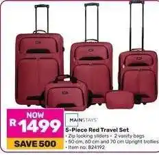 Game 5-Piece Red Travel Set offer