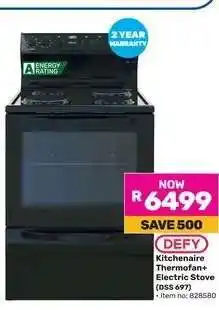 Game Defy Kitchenaire Thermofan + Electric Stove DSS 697 offer