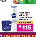 Game Nivea Body Lotion or Cream offer