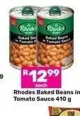 Game Rhodes Baked Beans in Tomato Sauce 410 g offer